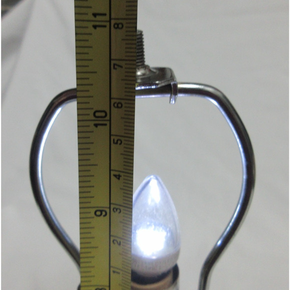 Small VTG Embossed Silver-Plate Sugar Bowl Table Lamp / Night Light ~ India Made - Picture 11 of 11